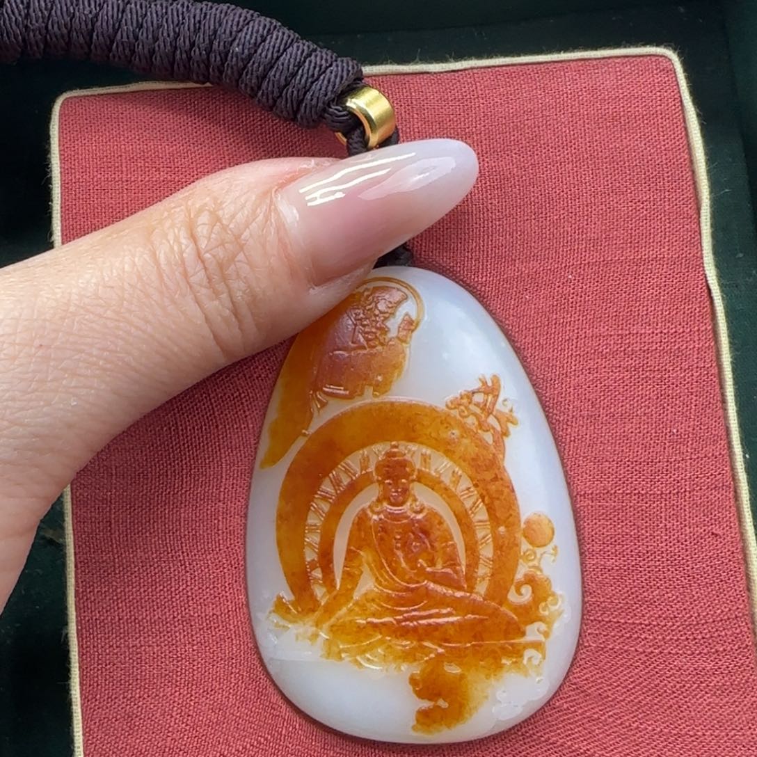 和田玉未镶嵌挂件