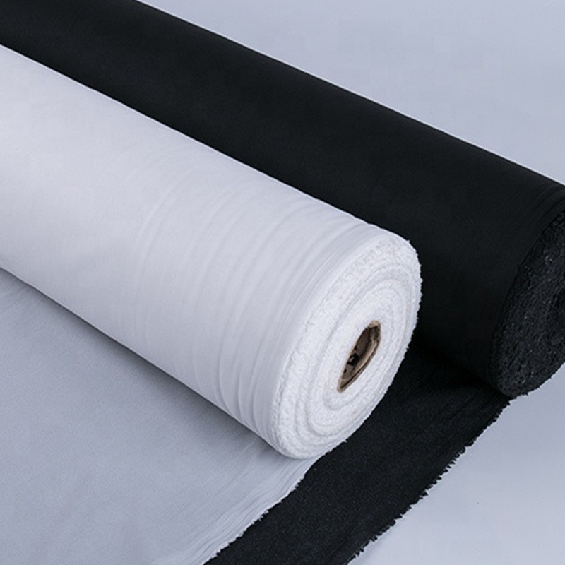 服装辅料有纺粘衬热熔粘合衬补真丝衬烫衬黑白色高密西服定型布衬