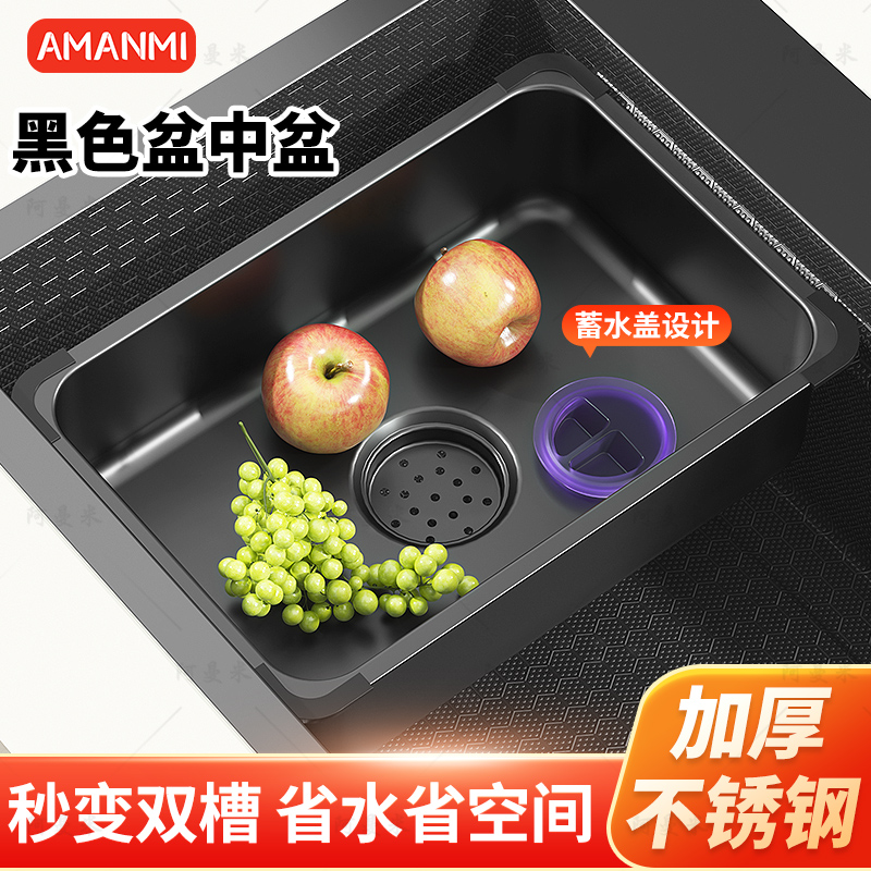 碟架沥水架沥水篮嵌入式方形沥水商用台式