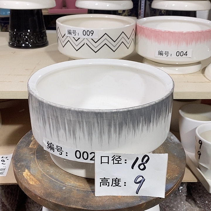 陶瓷微瑕花盆-CCH002-1个小号