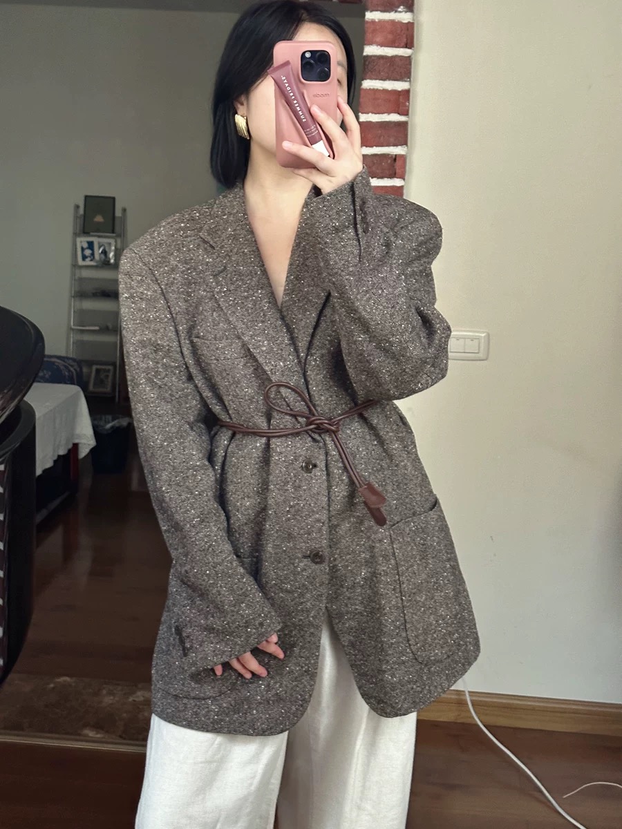 精品古着西服大衣Vintage日制 意制