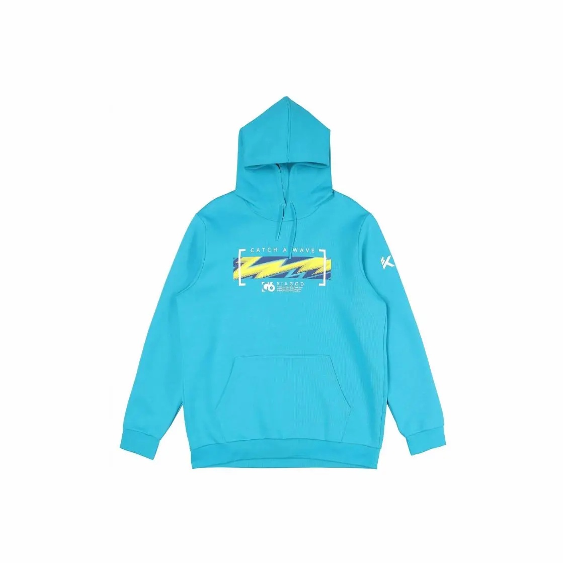 【直播特惠】安踏篮球系列印花休闲连帽卫衣男款蓝色152131718