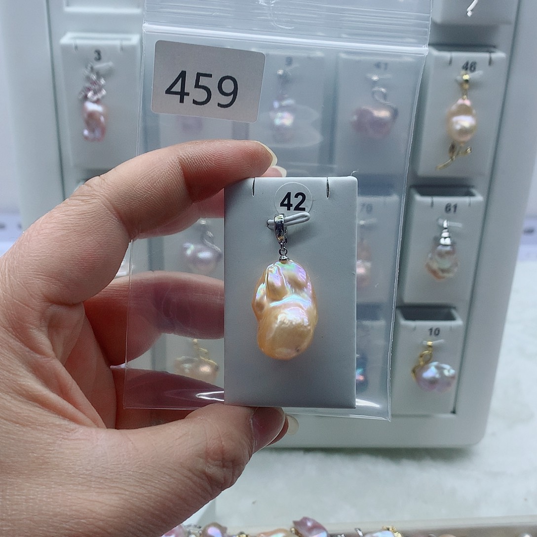 吊坠(不含链)淡水珍珠合金