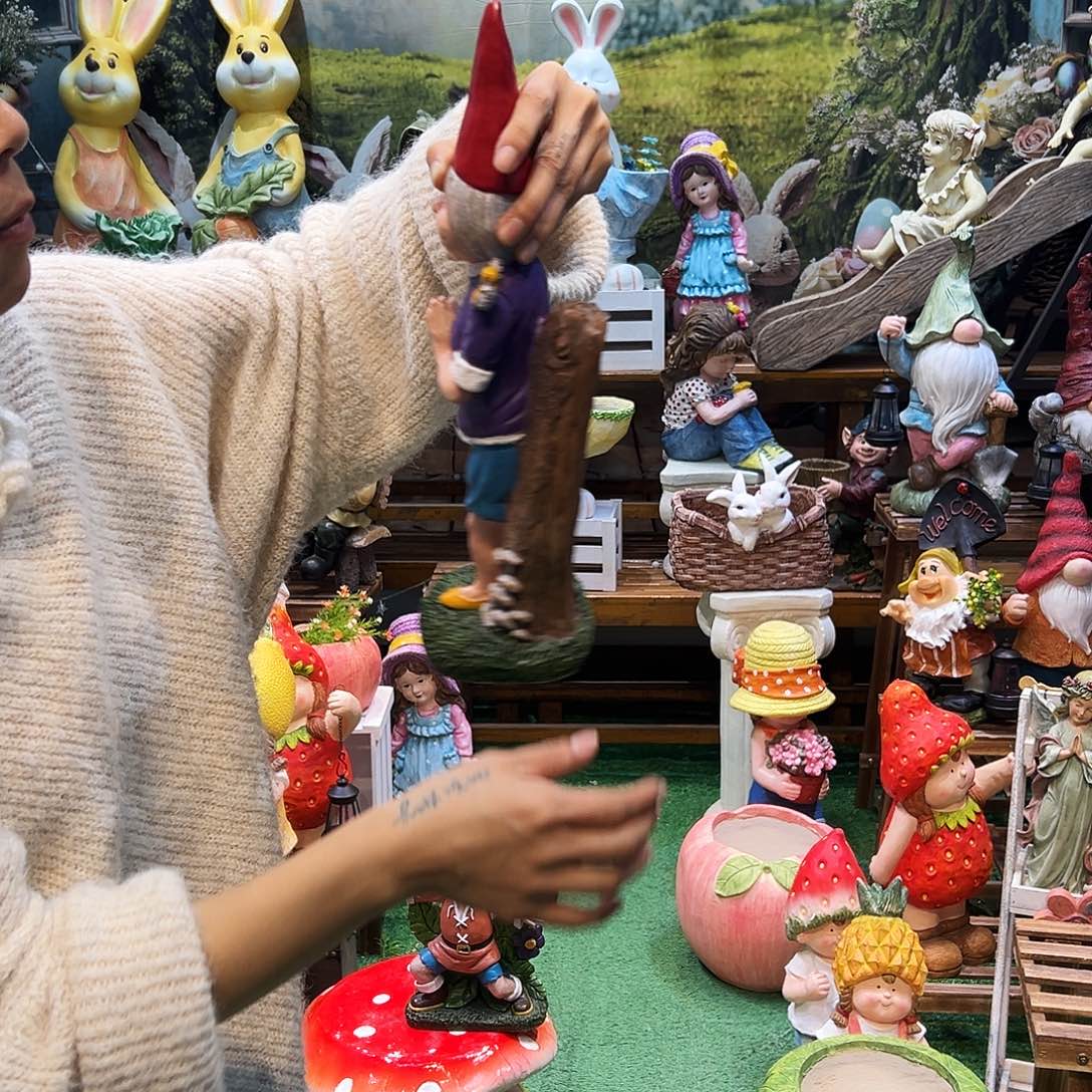 花园摆件红红火火