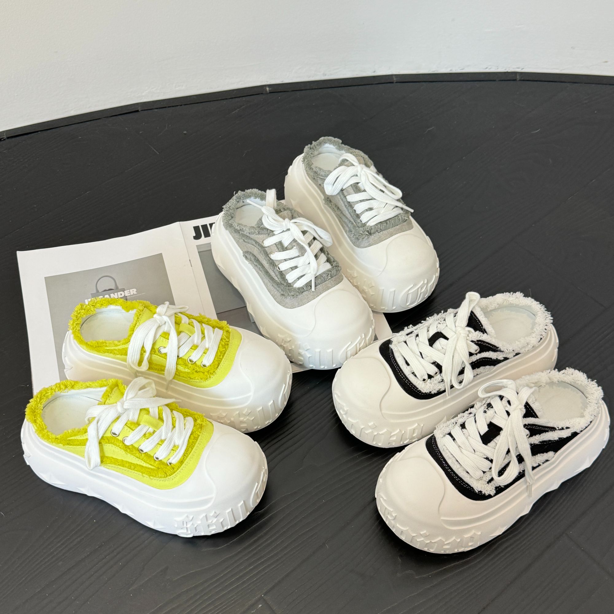 【魔鬼鱼】透气小众ins凉拖溶解鞋系带网红休闲鞋25LF00182