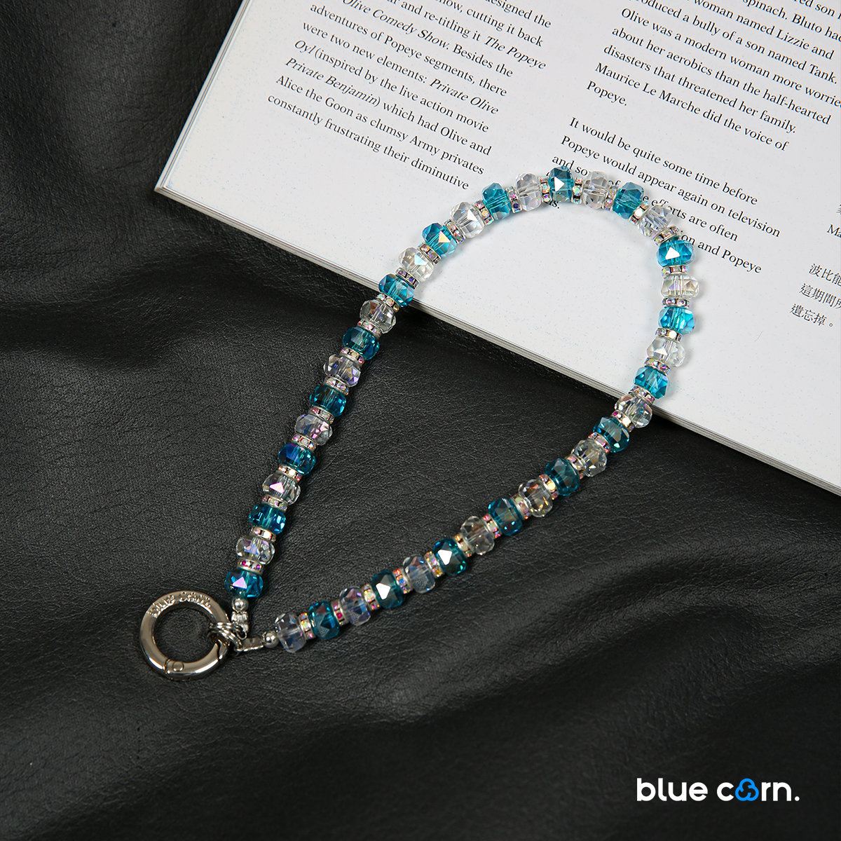 Bluecorn晶钻3.0彩色串珠 时尚创意手工短款串珠手机挂绳