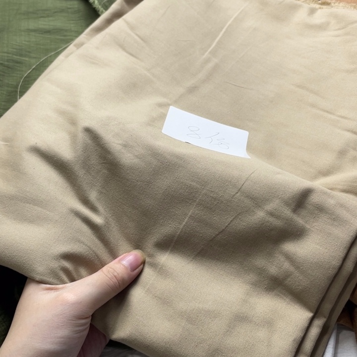 混纺卡其色棉麻2米新品不是天丝