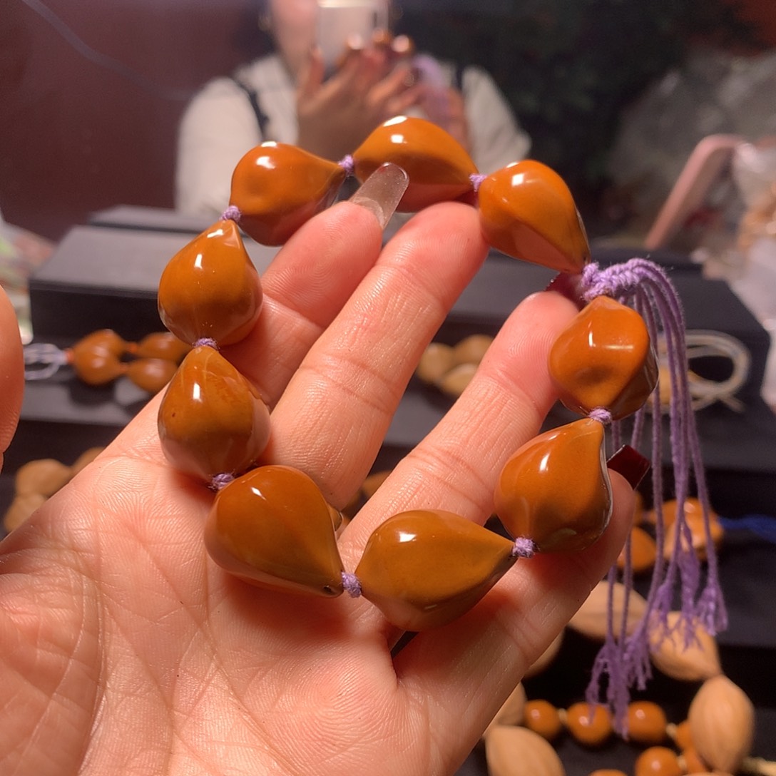 橄榄核手串/手链²****安三花手串