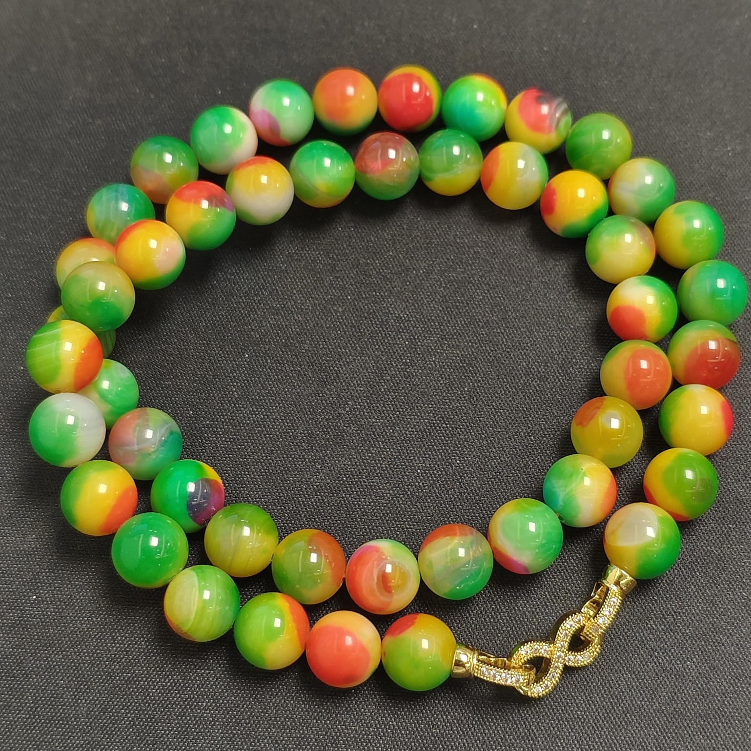 原矿上古青药玉项链138(多样性发)f