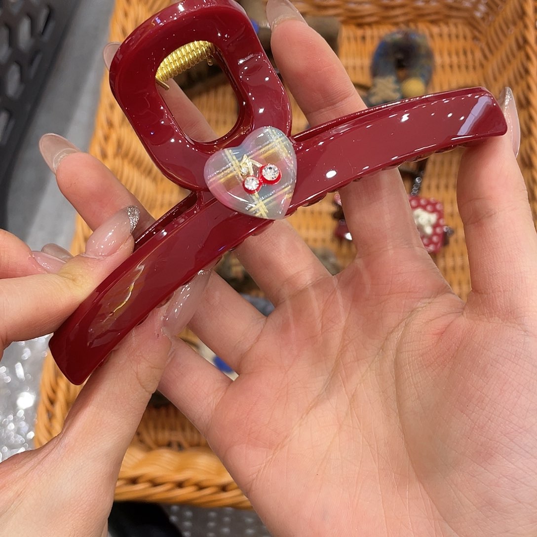 布艺非金属红色樱桃13抓