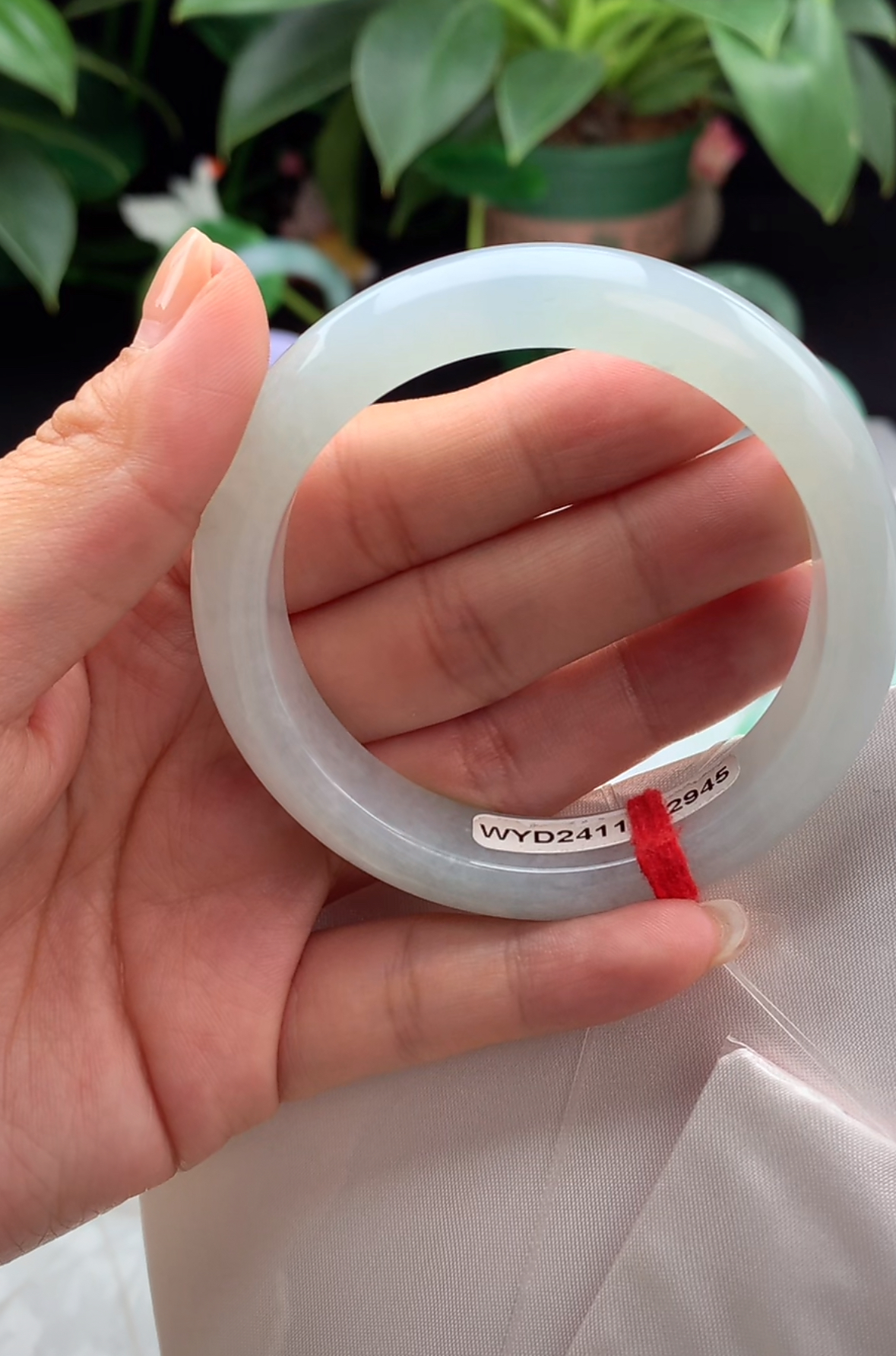 纯天然缅甸翡翠手镯定金