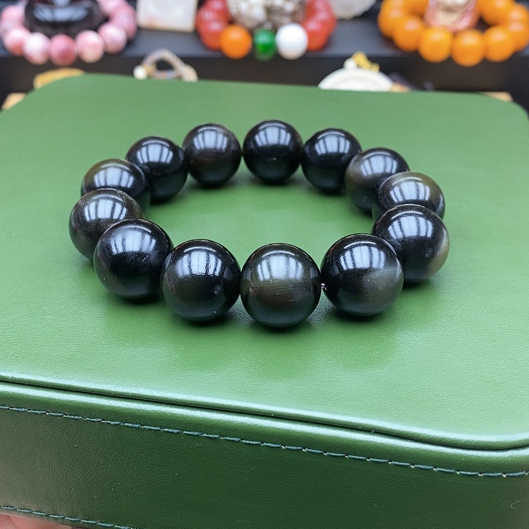 驼骨手串/手链18mm黑驴蹄骨26号链接