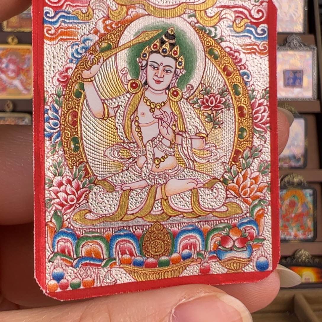 R***n吊坠文殊师利唐卡绘画作品