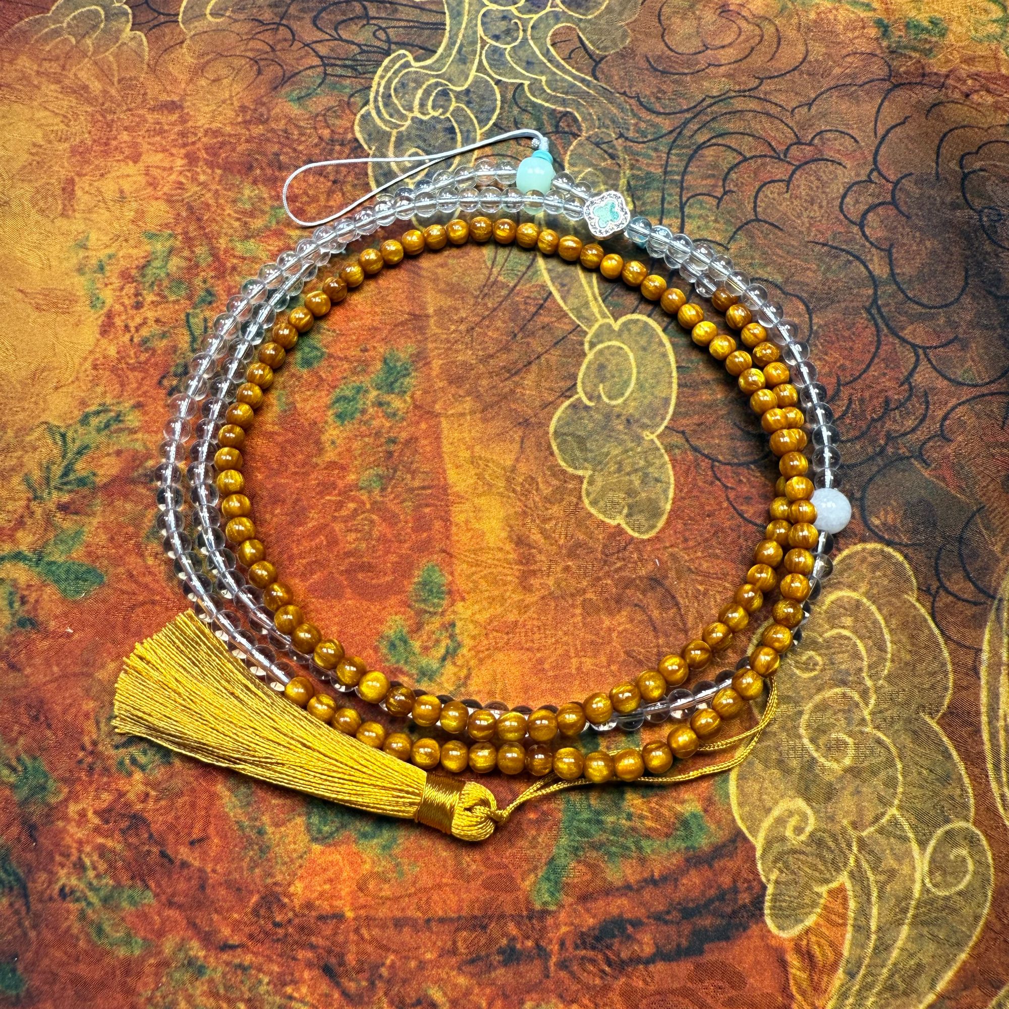 A087金丝菩提多圈斜跨-无礼盒