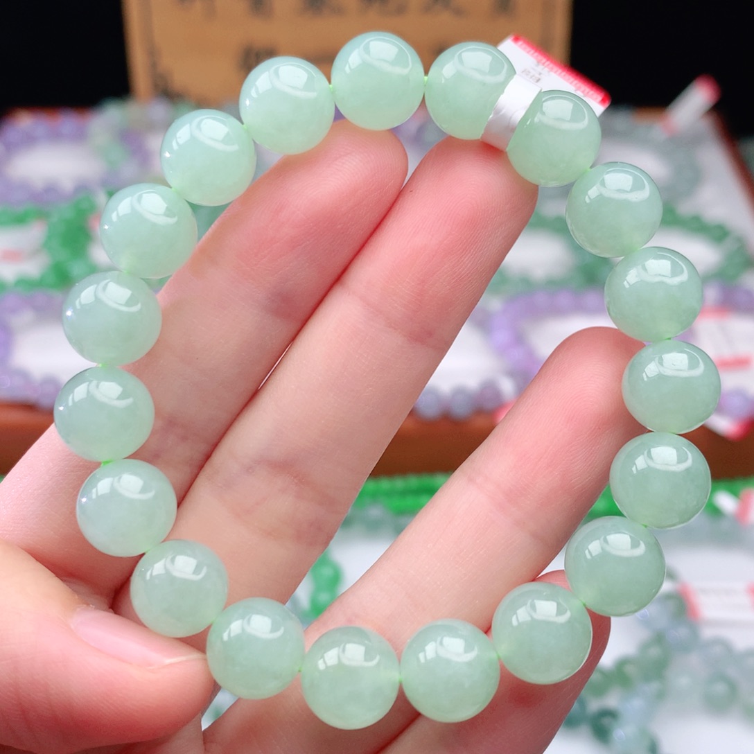 翡翠手链未镶嵌翡翠10mm
