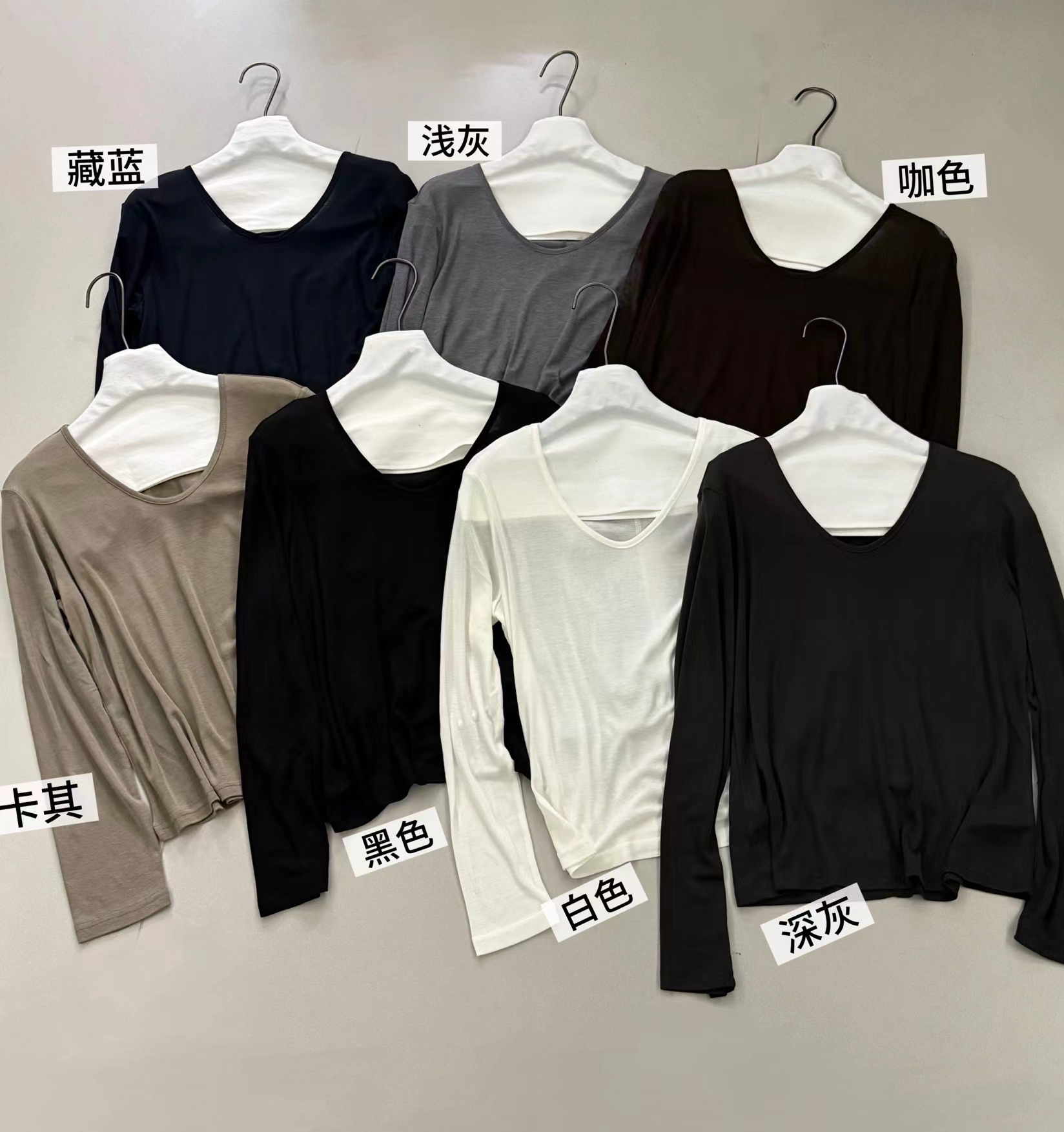 V领欧美打底上衣M87273