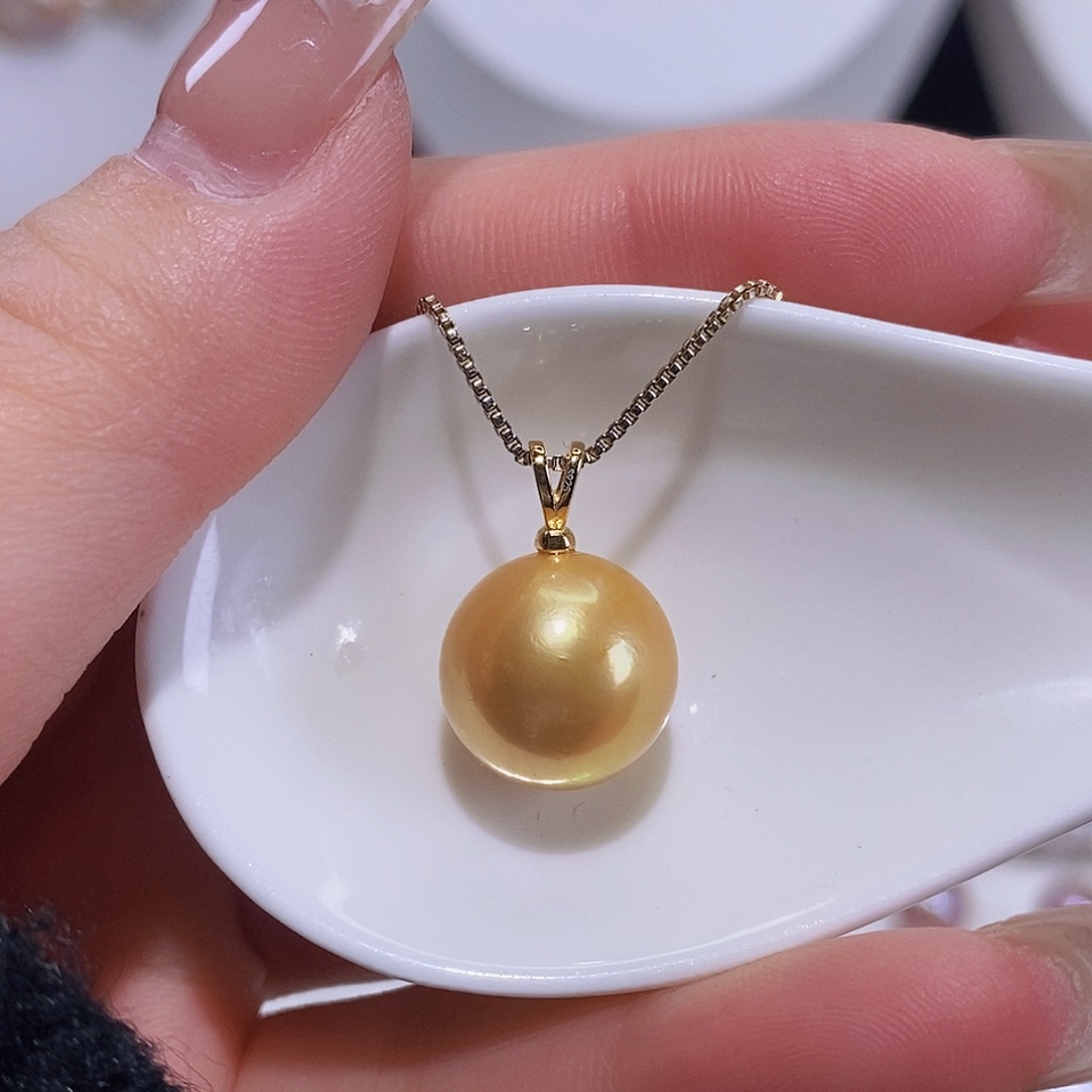 淡水珍珠颈饰银S925镶嵌