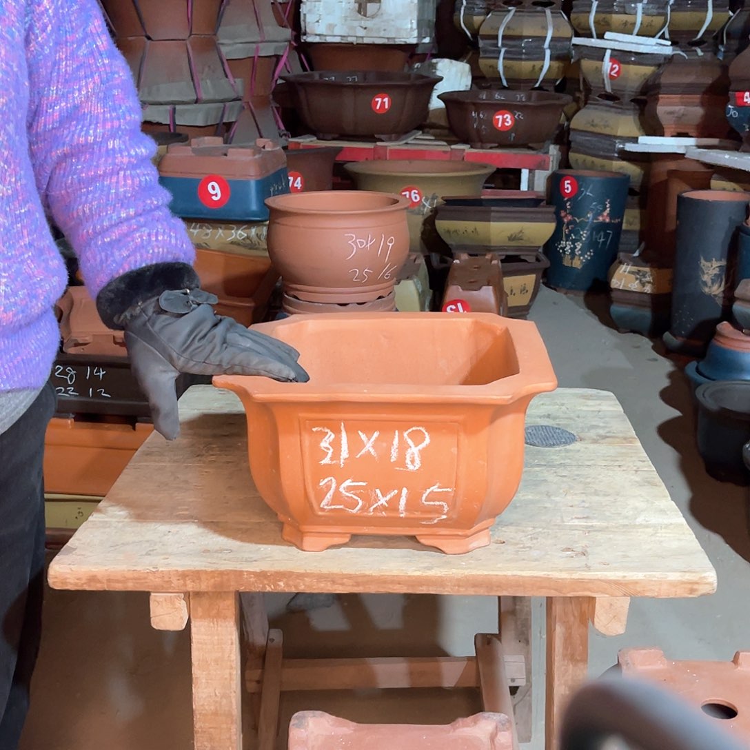 紫砂花盆四方盆一个