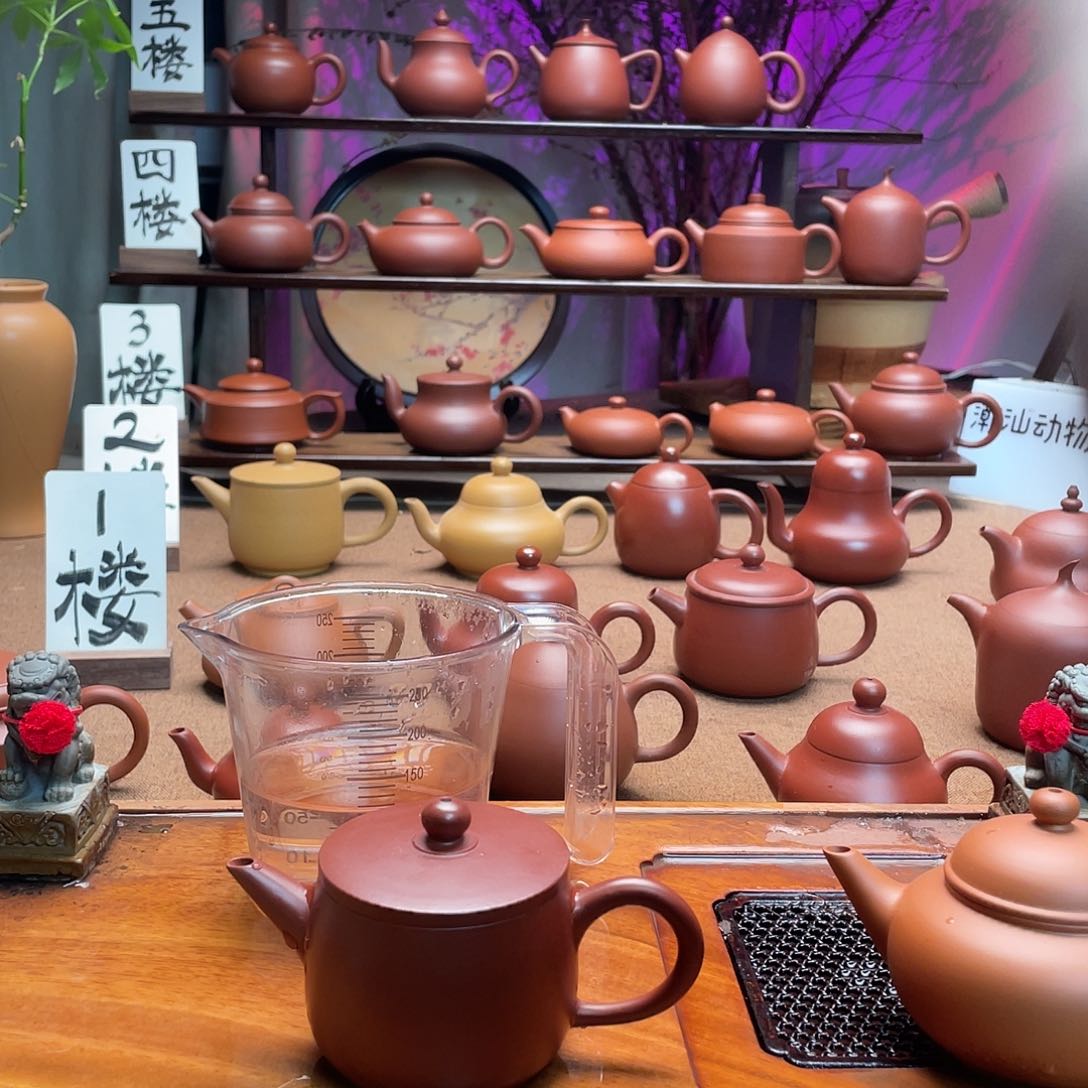 紫砂茶壶卷*汉瓦110cc手拉壶
