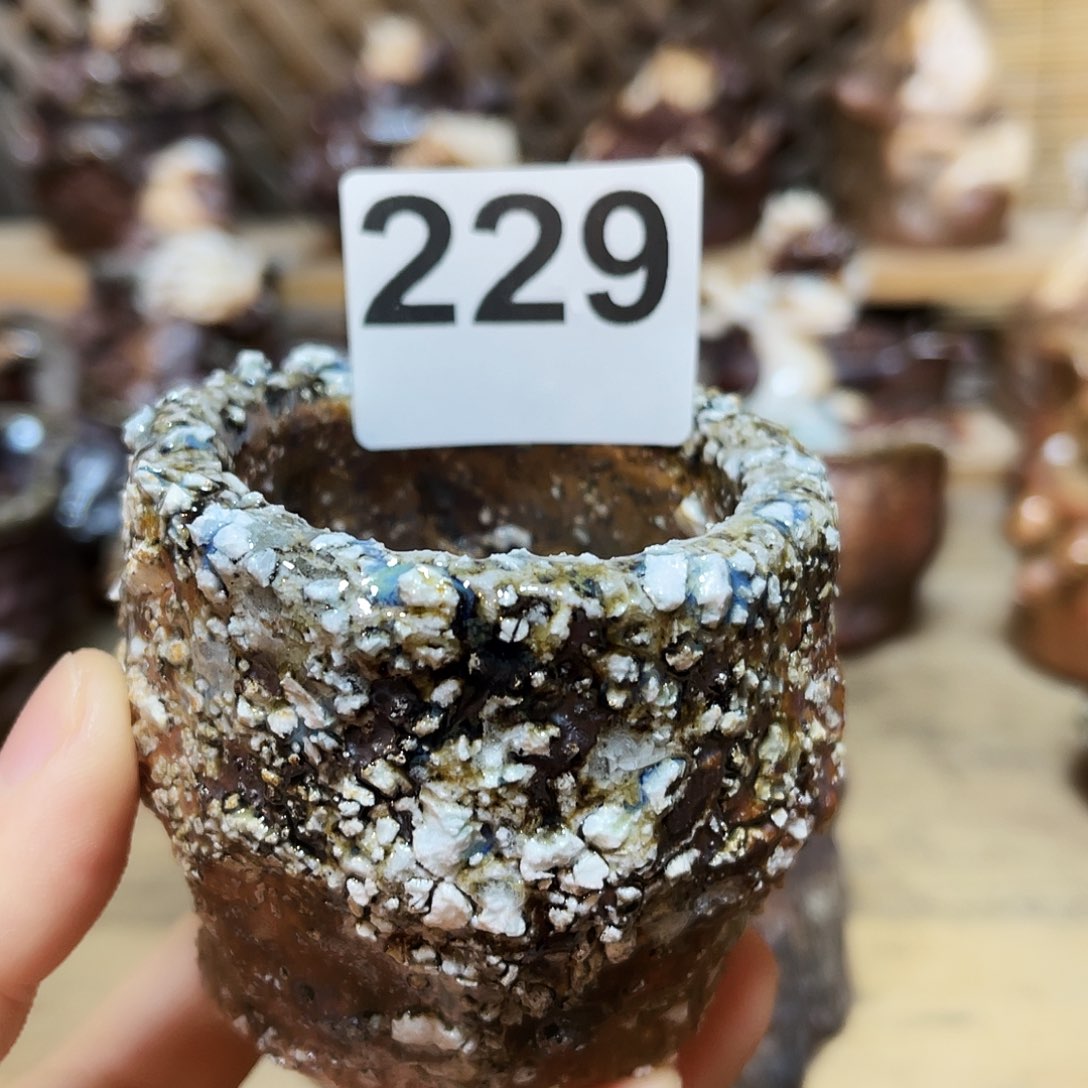 杯柴烧手捏石头杯