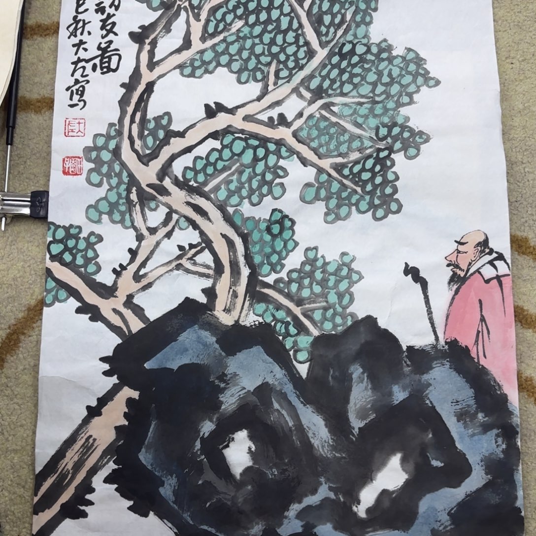 国画左庭强小品艺