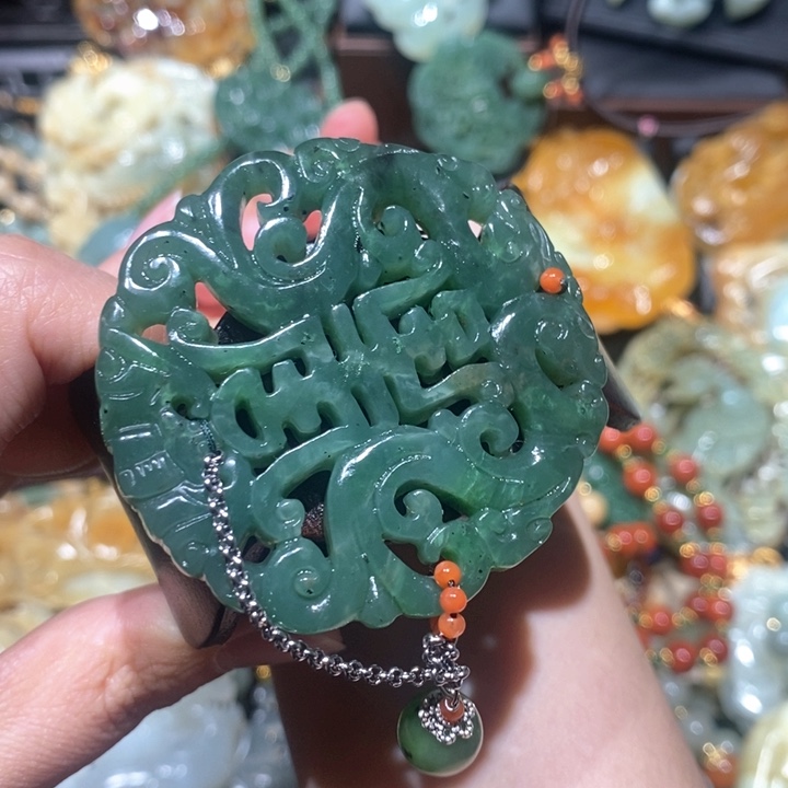 岫玉毛衣链未镶嵌