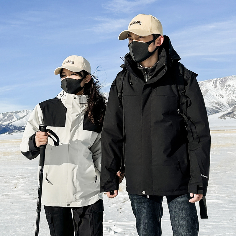 三合一羽绒内胆户外休闲运动夹克两件套