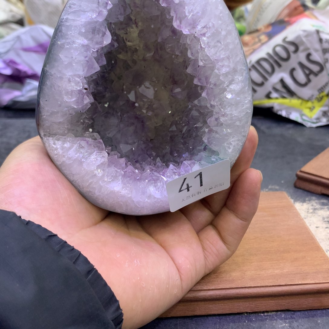 水晶摆件未镶嵌紫晶41