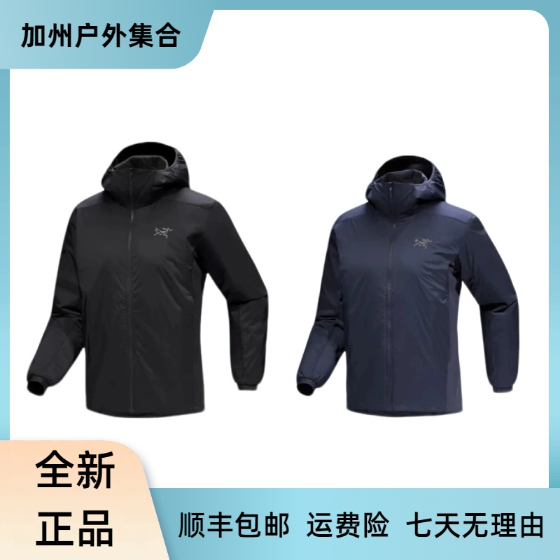 始祖鸟Atom Hoody25年新款户外耐磨防水防风保暖连帽棉服外套男款