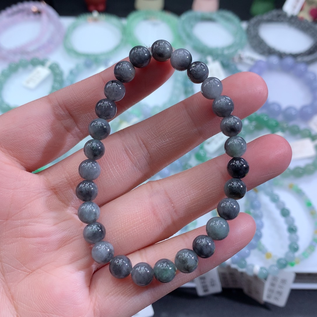 翡翠手链未镶嵌天然