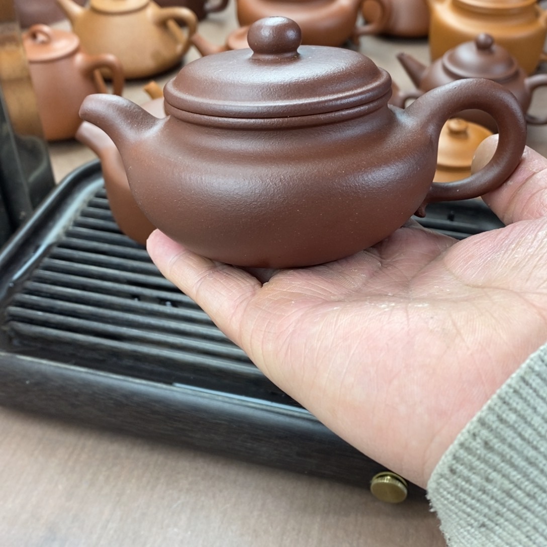 紫砂茶壶紫砂仿古微瑕