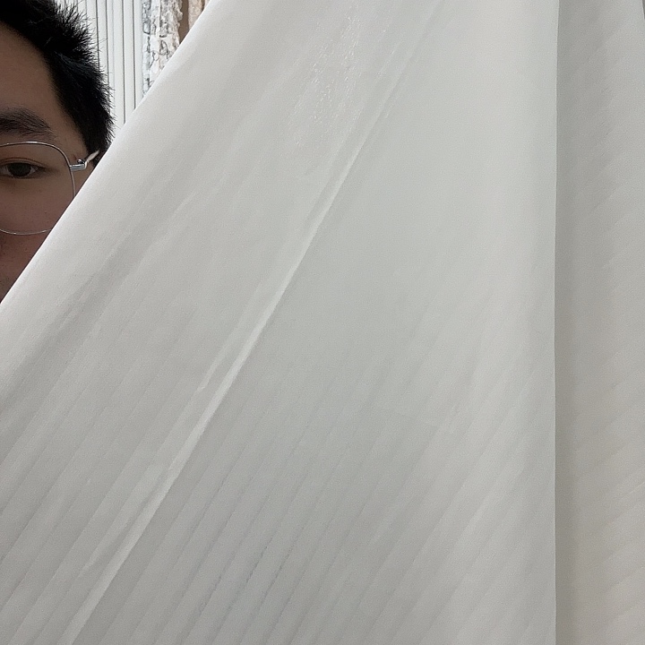 棉百叶纱6米对开韩折