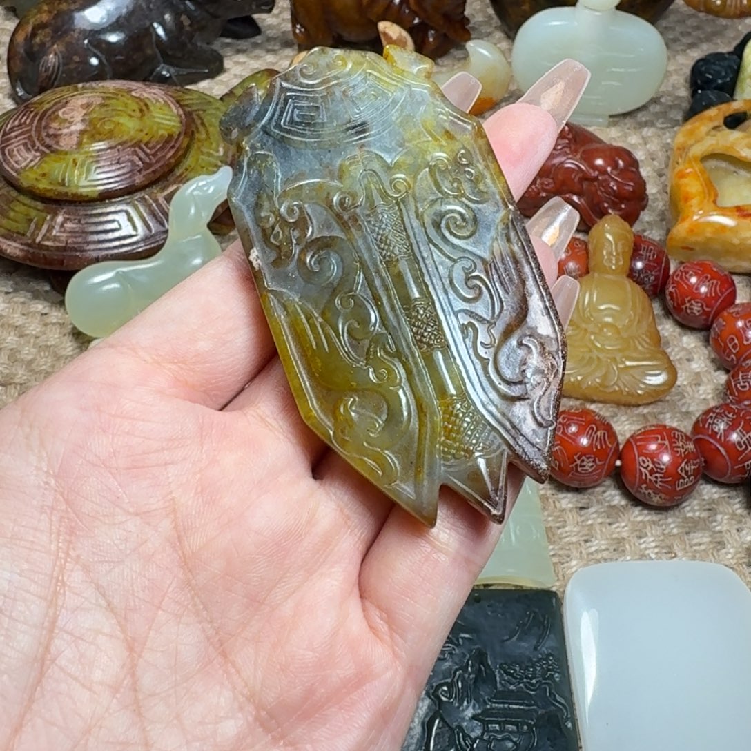 白玉菩提吊坠挂件