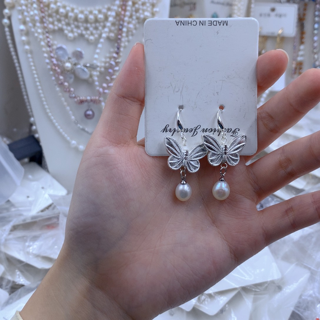 颈饰合金淡水珍珠绿*