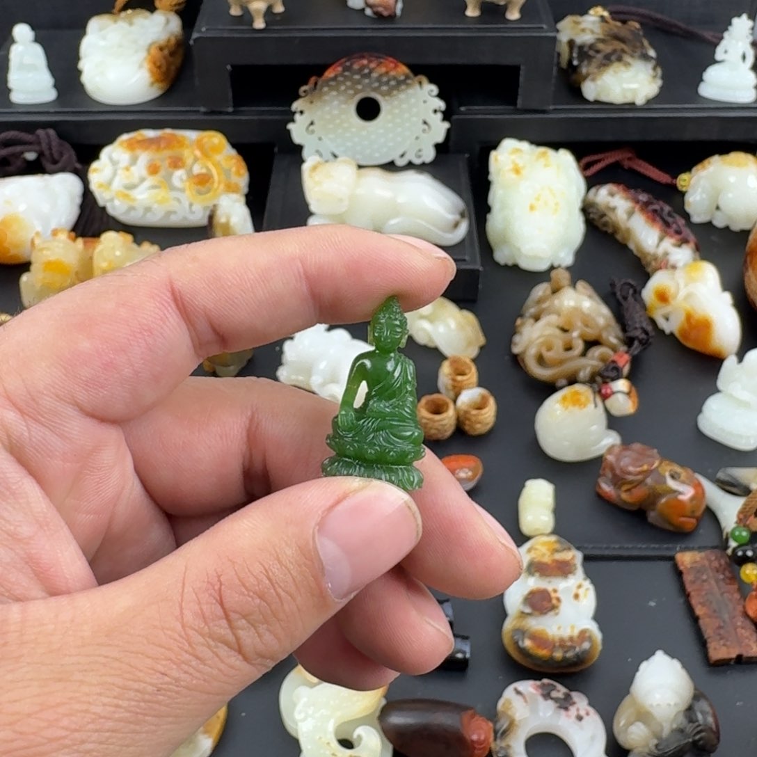 和田玉（糖玉）颈饰未镶嵌用****7