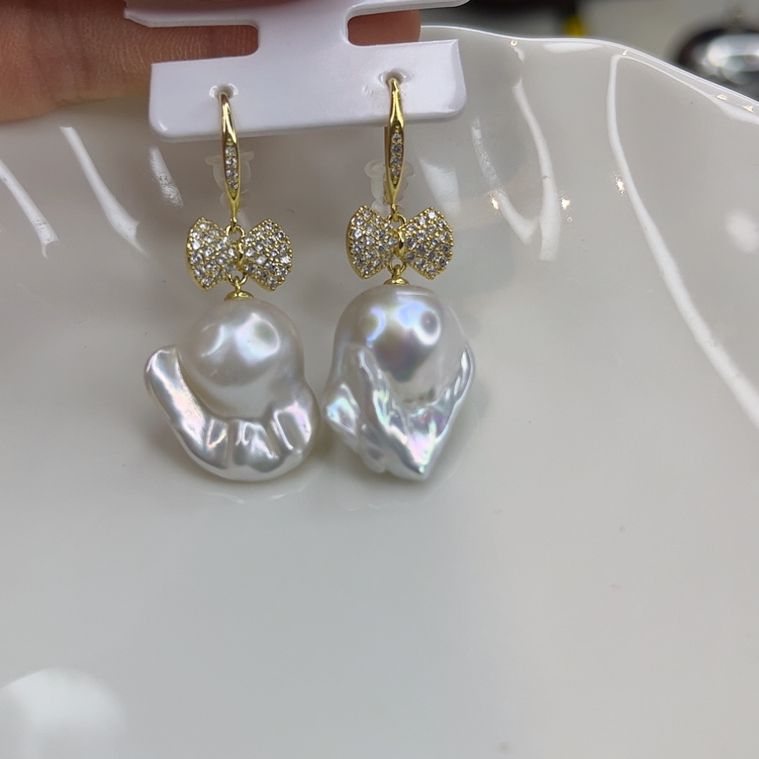 耳饰淡水珍珠合金