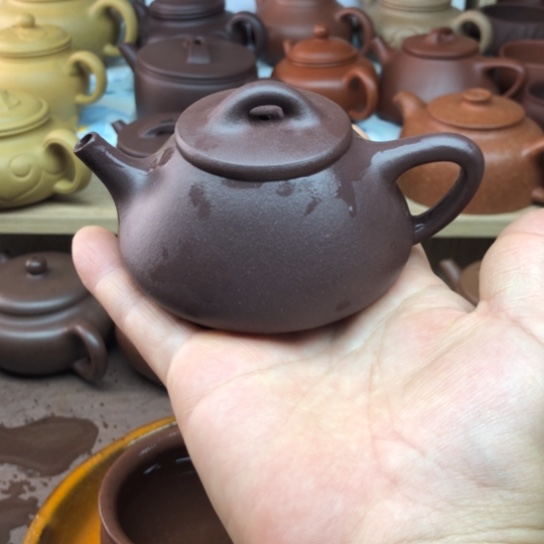 茶壶紫砂紫泥子冶130豪升左右