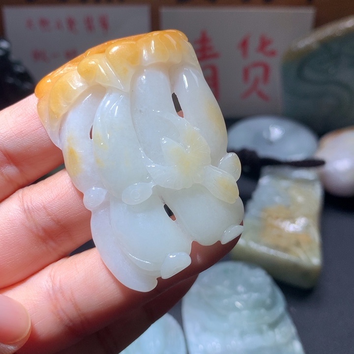 翡翠未镶嵌颈饰保真天然A货翡翠