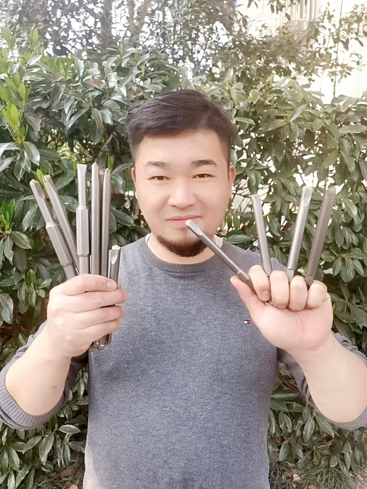 电锤钻头铲墙王开槽钻头混凝土爆模开线槽方柄四坑合金凿子