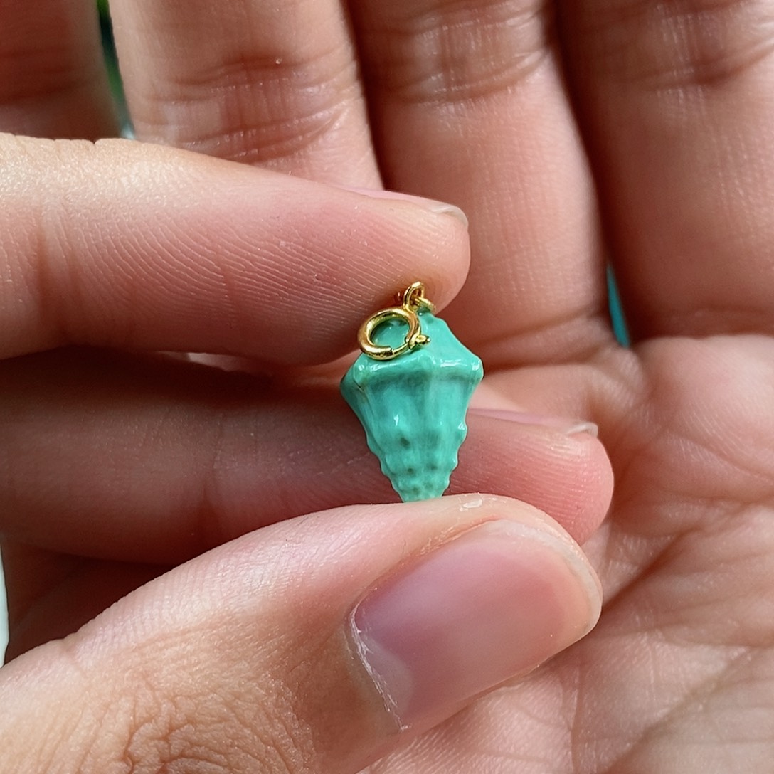 绿松石珠宝奇石18K金镶嵌