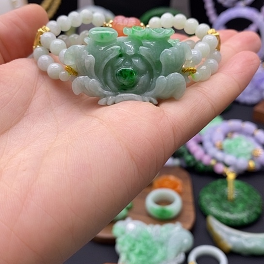 翡翠未镶嵌手链翡翠手链