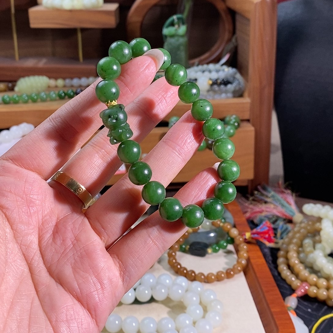 和田玉未镶嵌手链