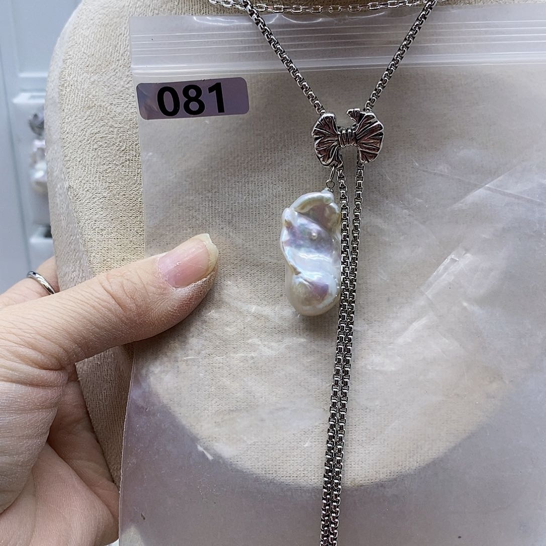 颈饰合金淡水珍珠