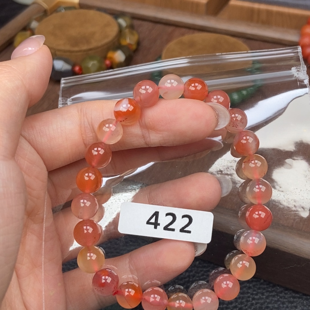 南红玛瑙未镶嵌手链