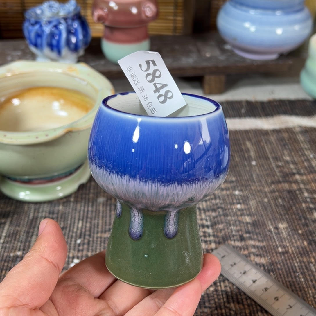 红陶景德镇手工花盆