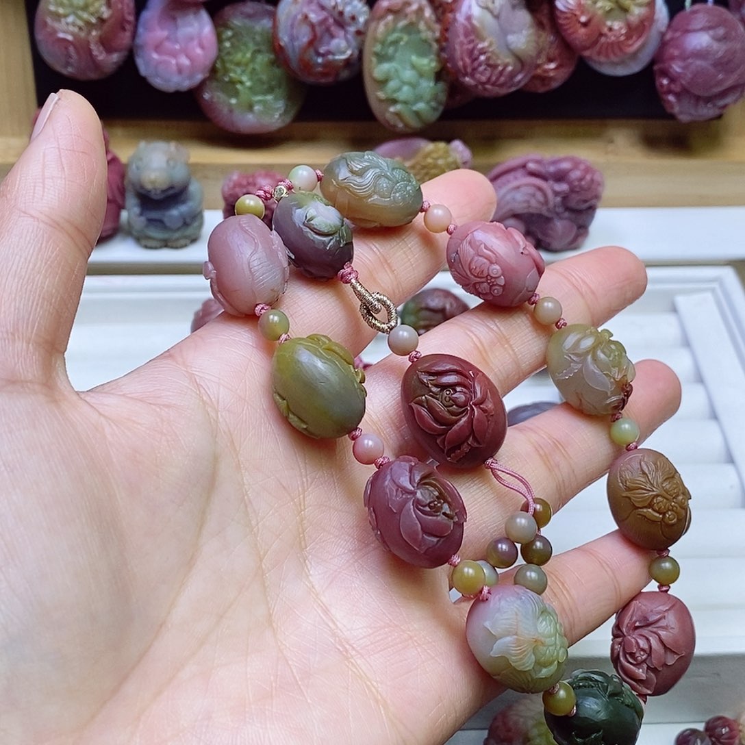 玛瑙/玉髓盐源玛瑙手链未镶嵌