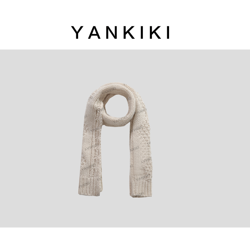 豆浆粗针围巾 YANKIKI 2025秋冬季款NEW 