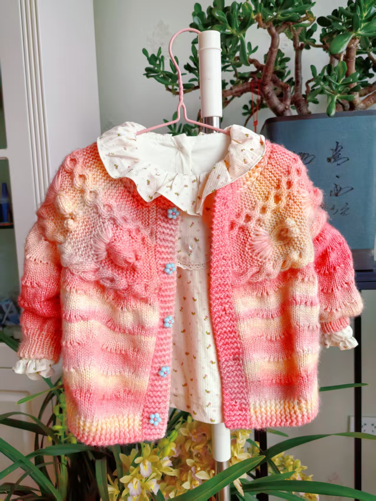 （新款小金鱼开衫)同款线清新柔软一团线2两（满3团送工具和教程）