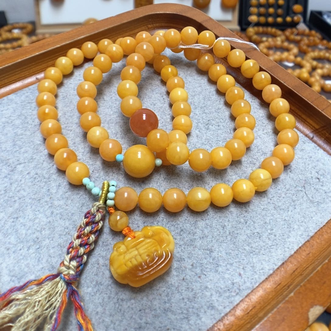 蜜蜡手串未镶嵌蜜蜡