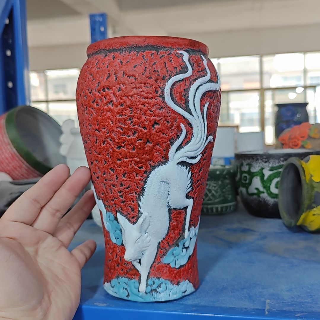 红陶吸水透气的白陶花盆凑满12发货